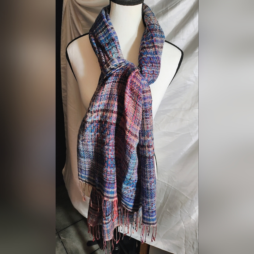 Chic Multicolor Woven Scarf